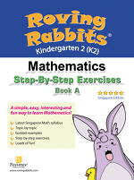 Roving Rabbits Mathematics Step-By-Step Exercises For Kindergarten / Preschool Second Year (K2) (Singapore Math) (Joseph D. Lee) Book A Singapore Edition